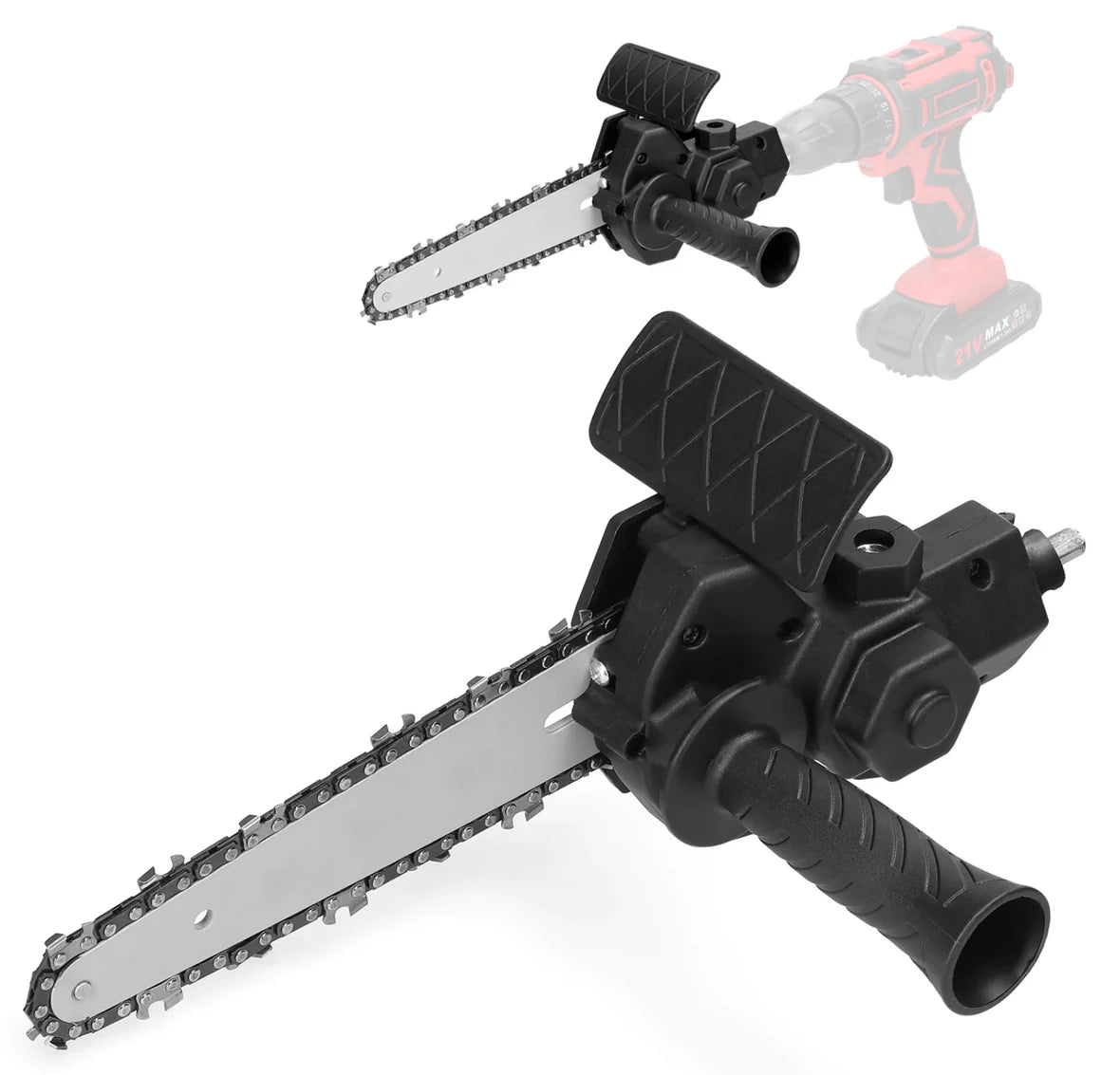 Adaptor motofierastrau tip drujba, pentru autofiletanta sau bormasina