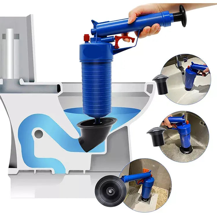 Aparat cu aer comprimat pentru desfundat scurgerile