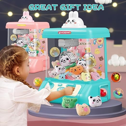 Aparat de prins plusuri cu cleste, Tonomat, Tip Arcade, Jucarii incluse