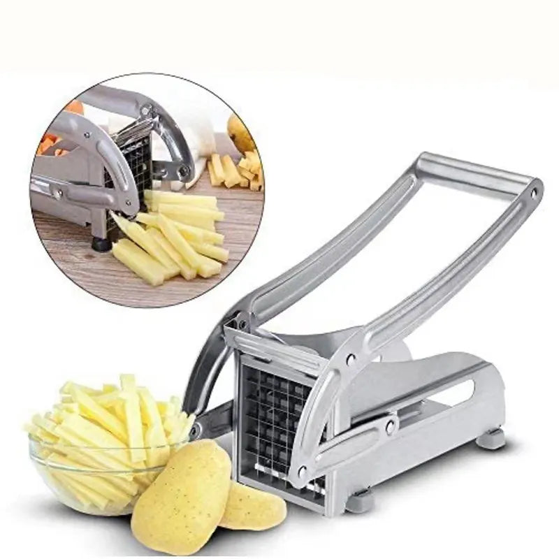 Aparat de taiat cartofi pai si legume, din inox, cu 1 forma de taiere, Potato Chopper