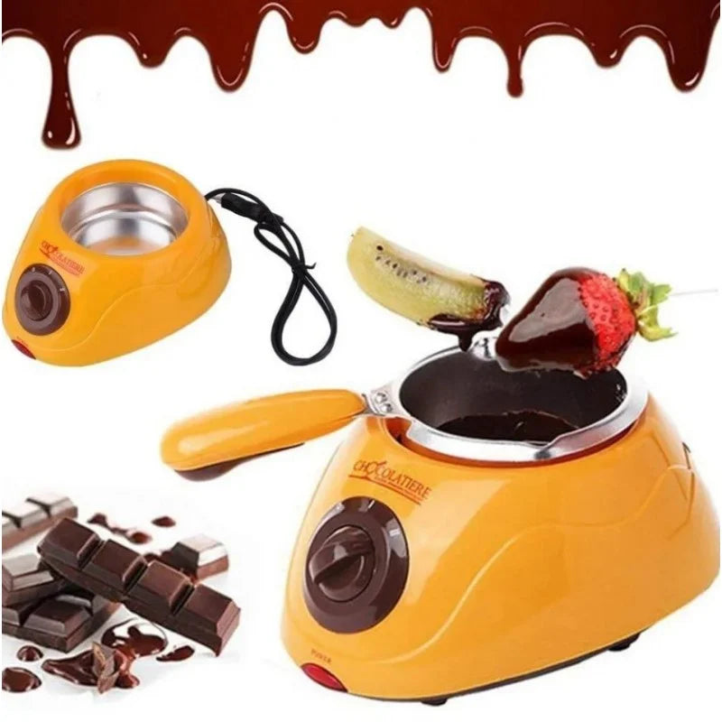 Aparat electric pentru topit ciocolata + Set Fondue - Chocolatiere