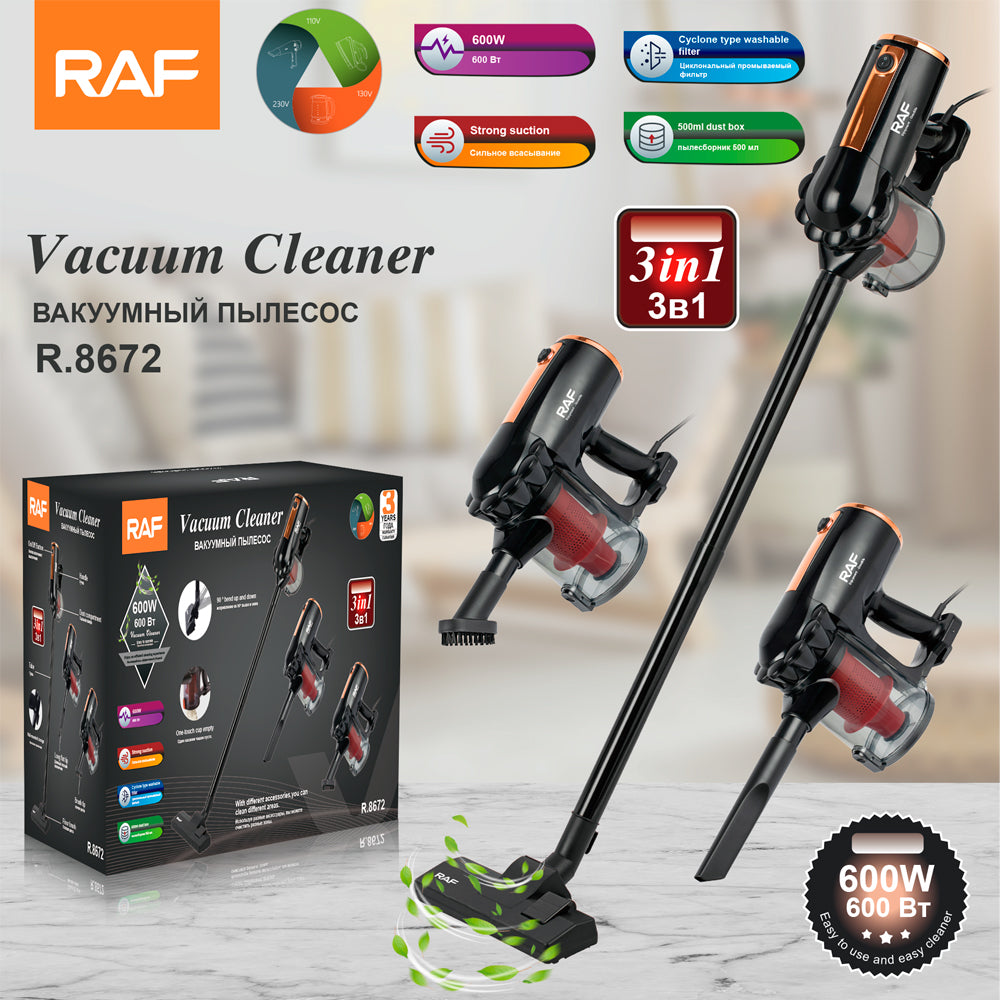 Aspirator Vertical 3 in 1, 600W - Aspirare Ciclonica, Filtru HEPA, Eliminare Acarieni, R 8672