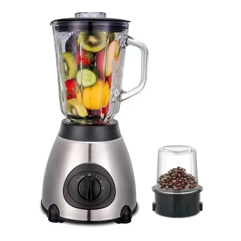Blender din Inox SonyMax, 2in1, 5 viteze, 2200W, Rasnita Inclusa