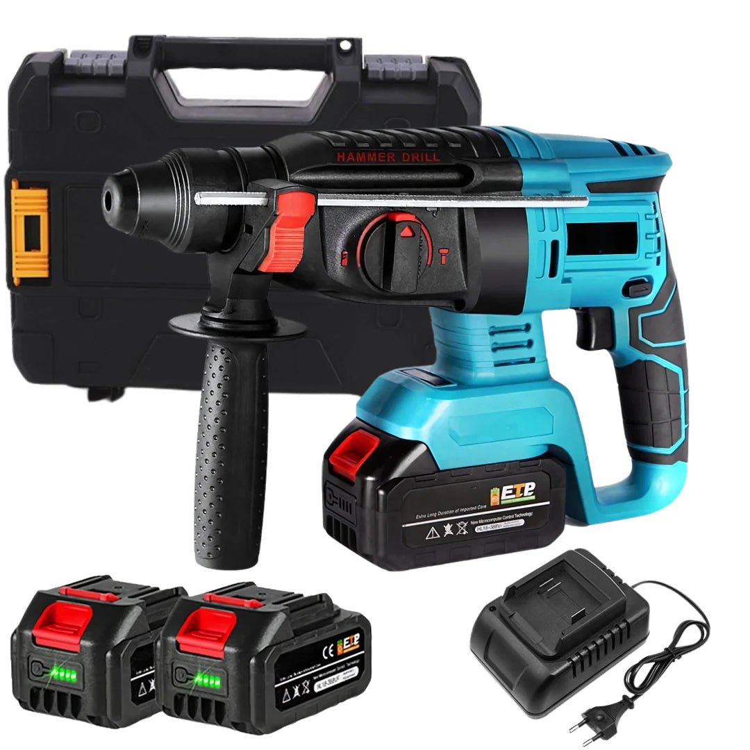 Ciocan Rotopercutor 2x Acumulatori 48V - 3 Moduri de Functionare, 1000W LeihMann