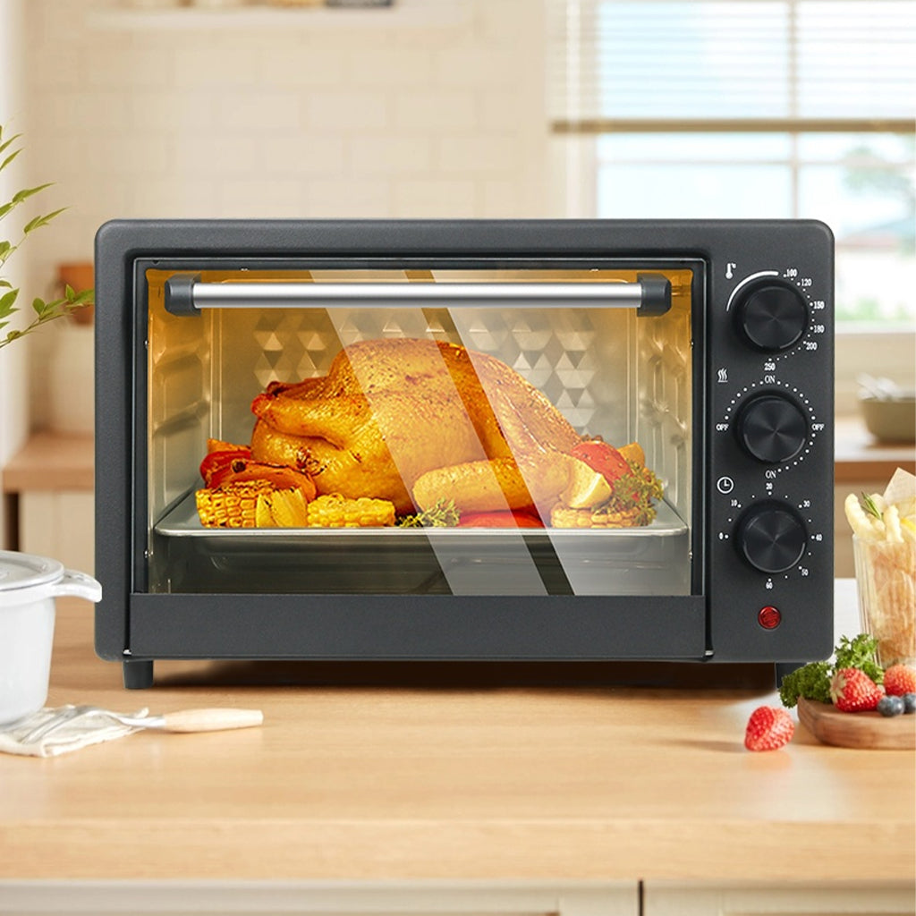 Cuptor Electric de Bucatarie 2600W – Leihmann 48L, Tava de Copt, Gratar si Functie de Rotisor