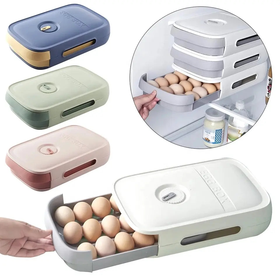 Cutie cu un sertar pentru depozitare oua