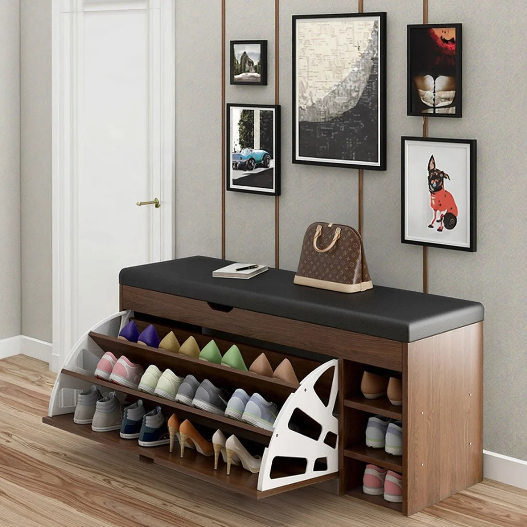 Dulap pentru pantofi tip bancheta, 80 x 34 x 51 cm