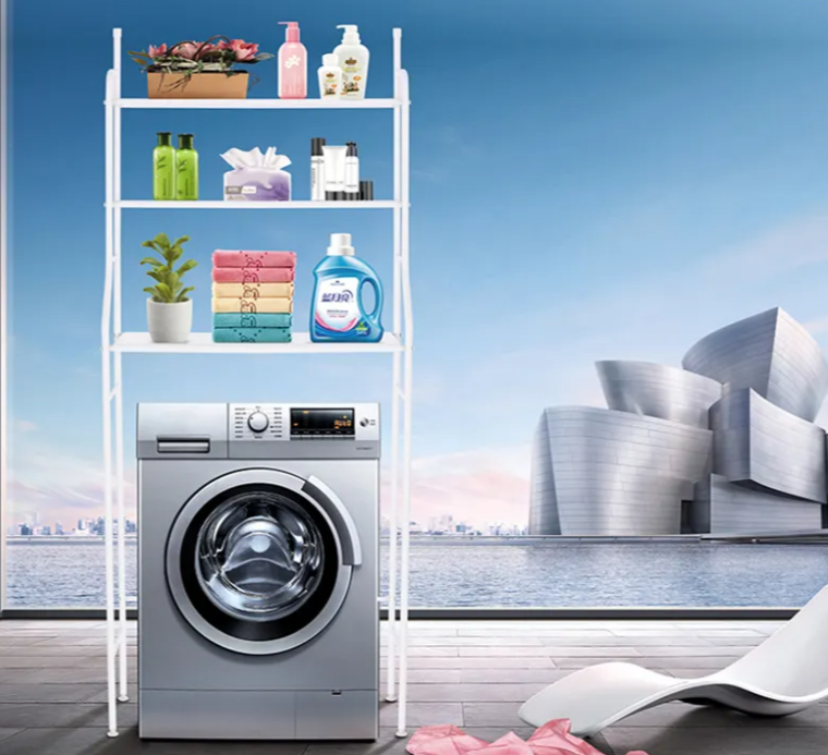 Etajera baie, organizator peste toaleta sau masina de spalat