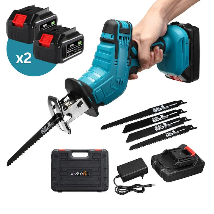 Fierastrau electric sabie, cu 2 acumulatori, 48V, 4 panze