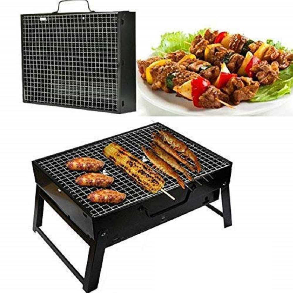 Gratar portabil din tabla pentru camping sau gradina
