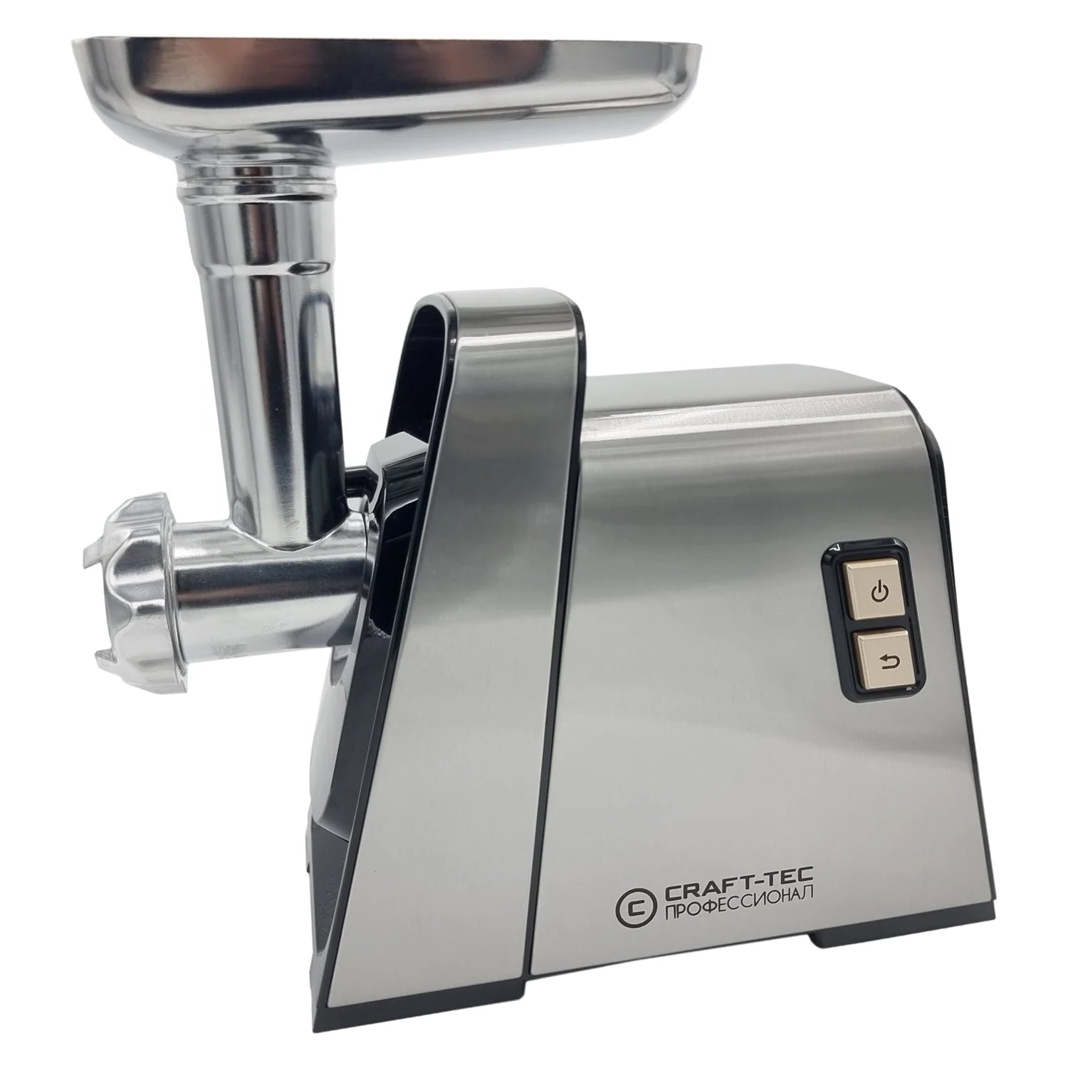 Masina de tocat carne Craft-Tec 3800W, Accesorii rosii, carnati, chiftele, 3 site, functia revers, motor cupru