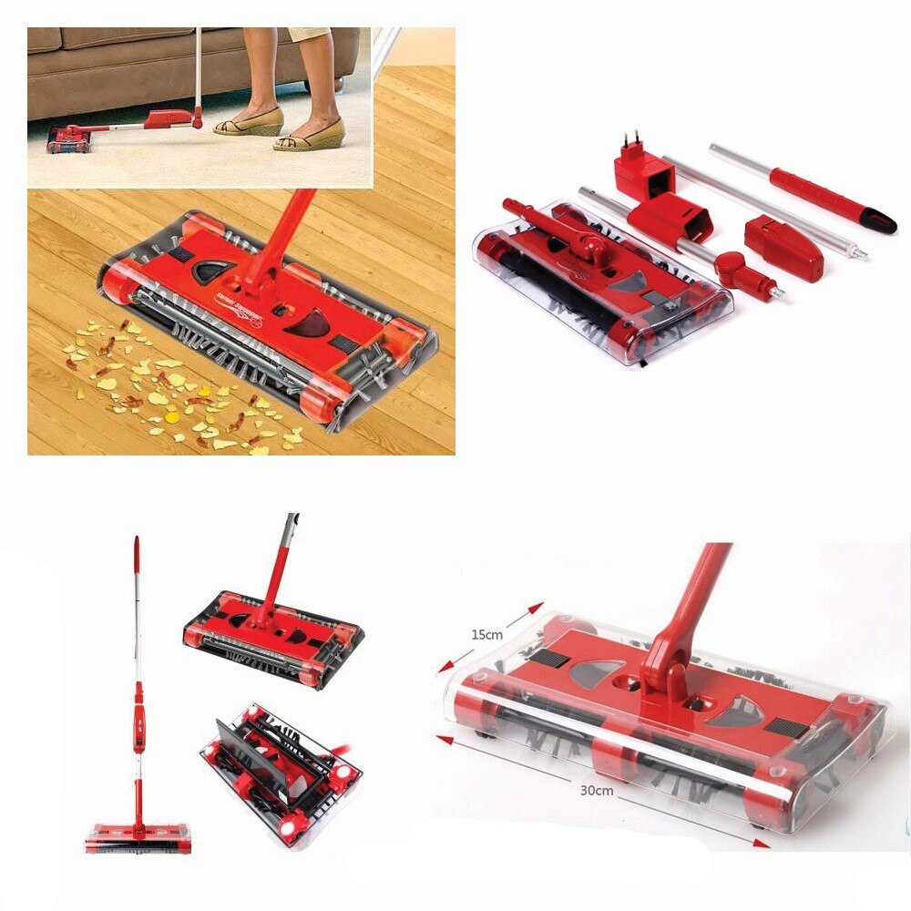 Matura rotativa Electrica 1500 mAh, Swivel Sweeper G6, cu Sistem de Golire