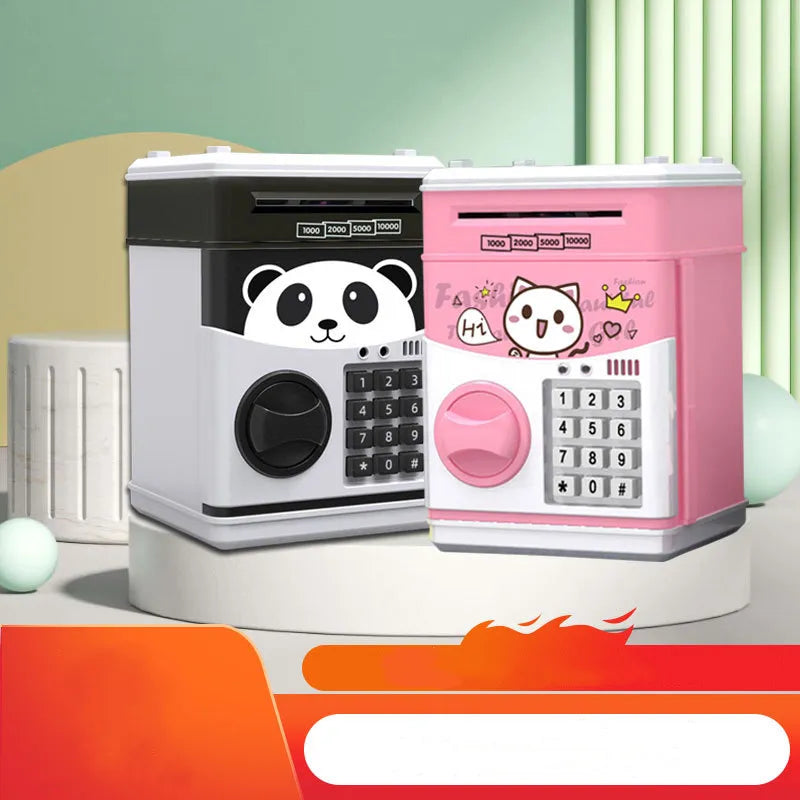 Pusculita interactiva pentru copii tip seif cu cifru