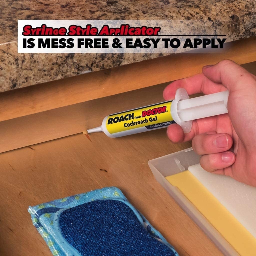 Set 3 X Insecticid impotriva gandacilor de bucatarie, foarte puternic si eficient, cu seringa dozatoare