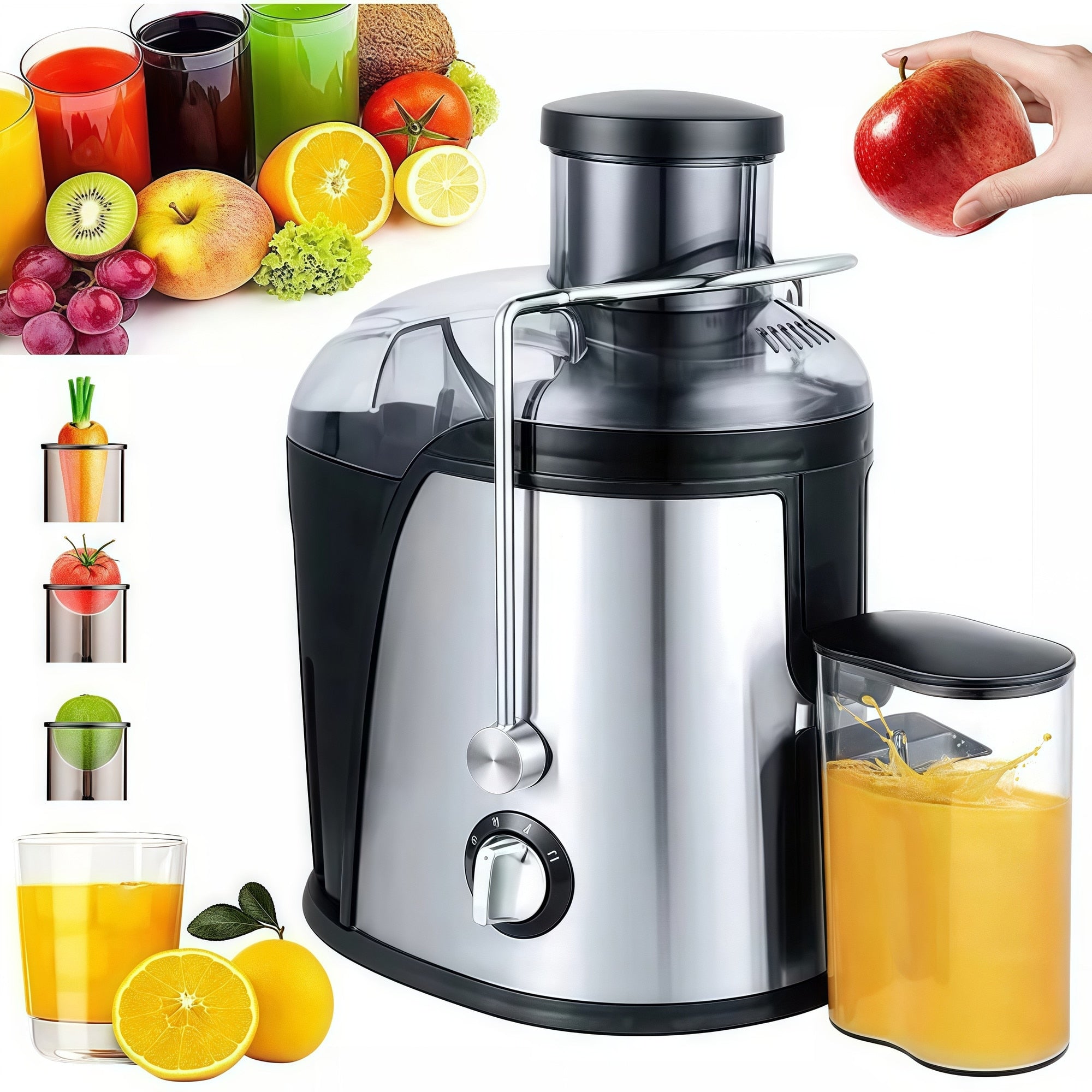 Storcător / Separator de Fructe 600 ml, 800 W