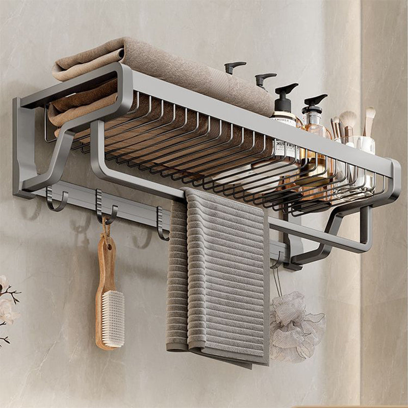 Suport dublu pentru prosoape – pliabil, cu 2 niveluri, din aluminiu și oțel carbon