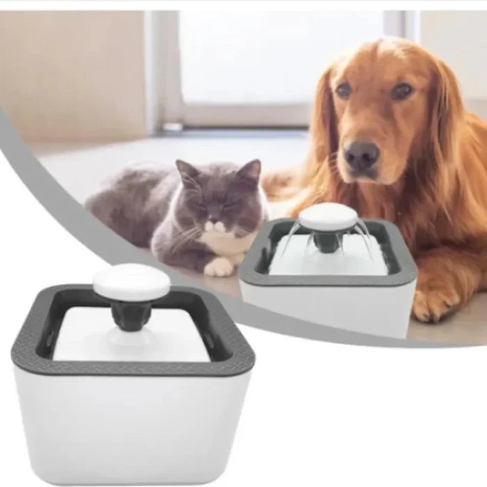 Fantana de apa pentru animale de companie, 2,5 litri, distribuitor de apa, pentru pisici si caini mici.